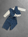 Cherry Bow Denim Combo 3794