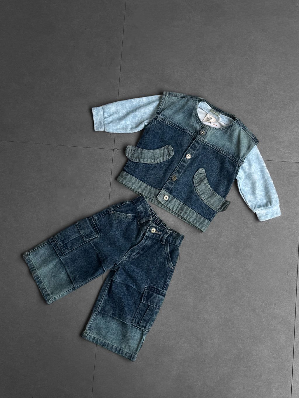 Kitty Blue Denim Combo 3551