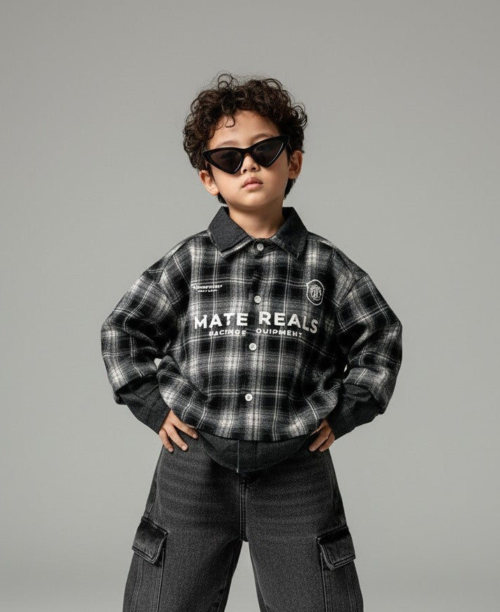 Raw Plaid Shirt