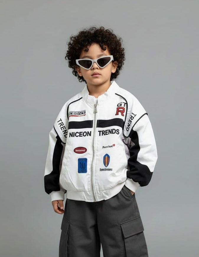 Mini Street Wear White Jacket 3579