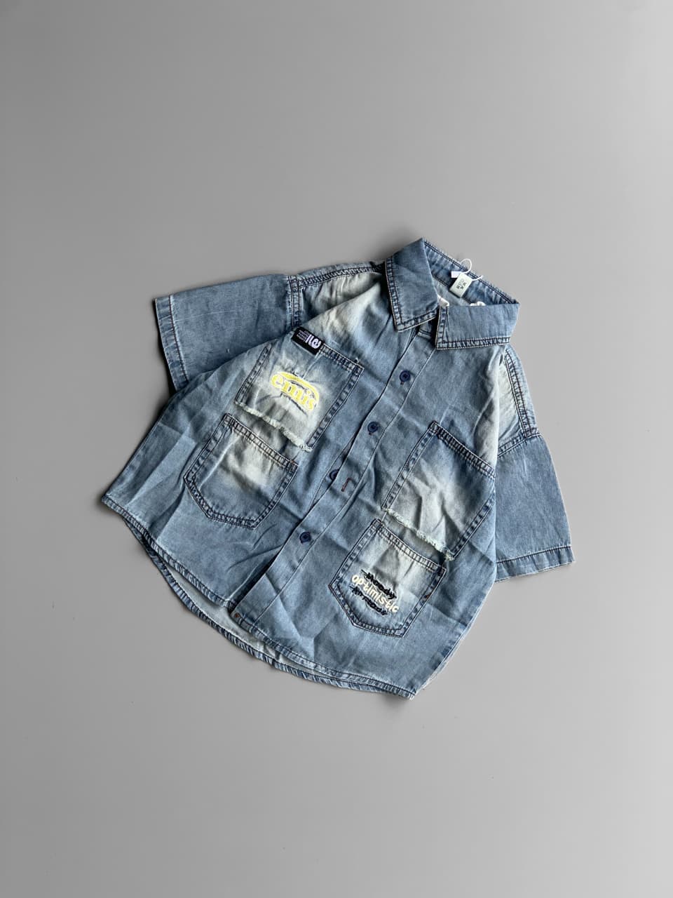 Denim Slash Shirt 3763