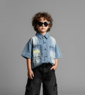 Denim Slash Shirt 3763