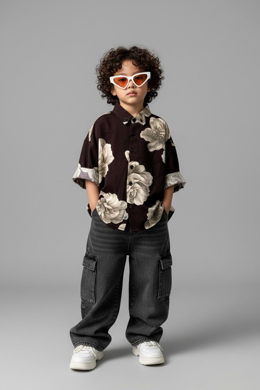 Floral Kids Shirt 3707