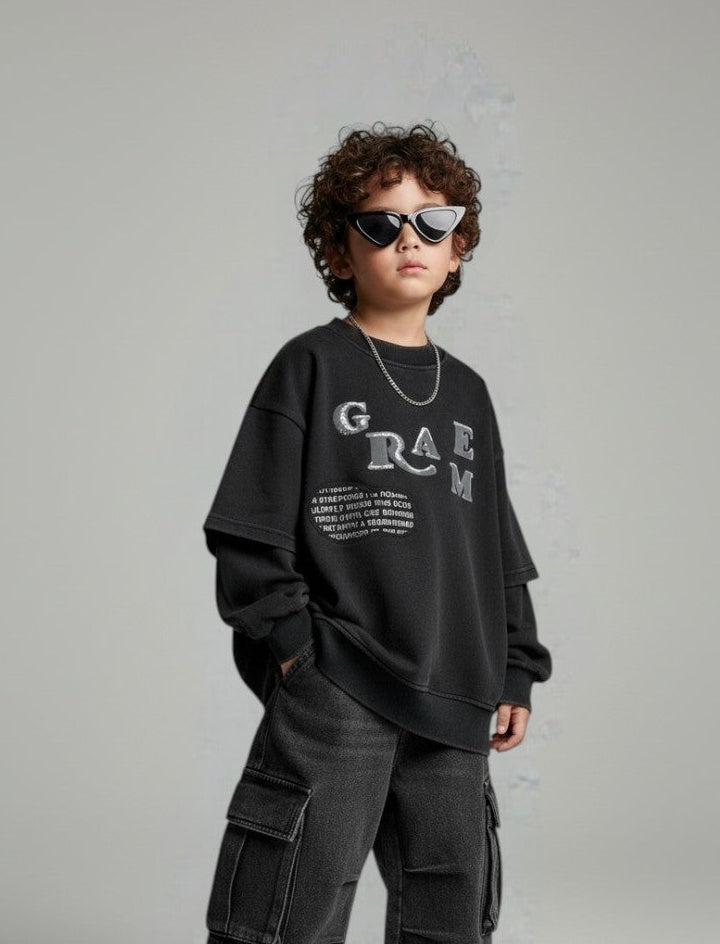 Hustle Wave Oversized T-shirt 3756