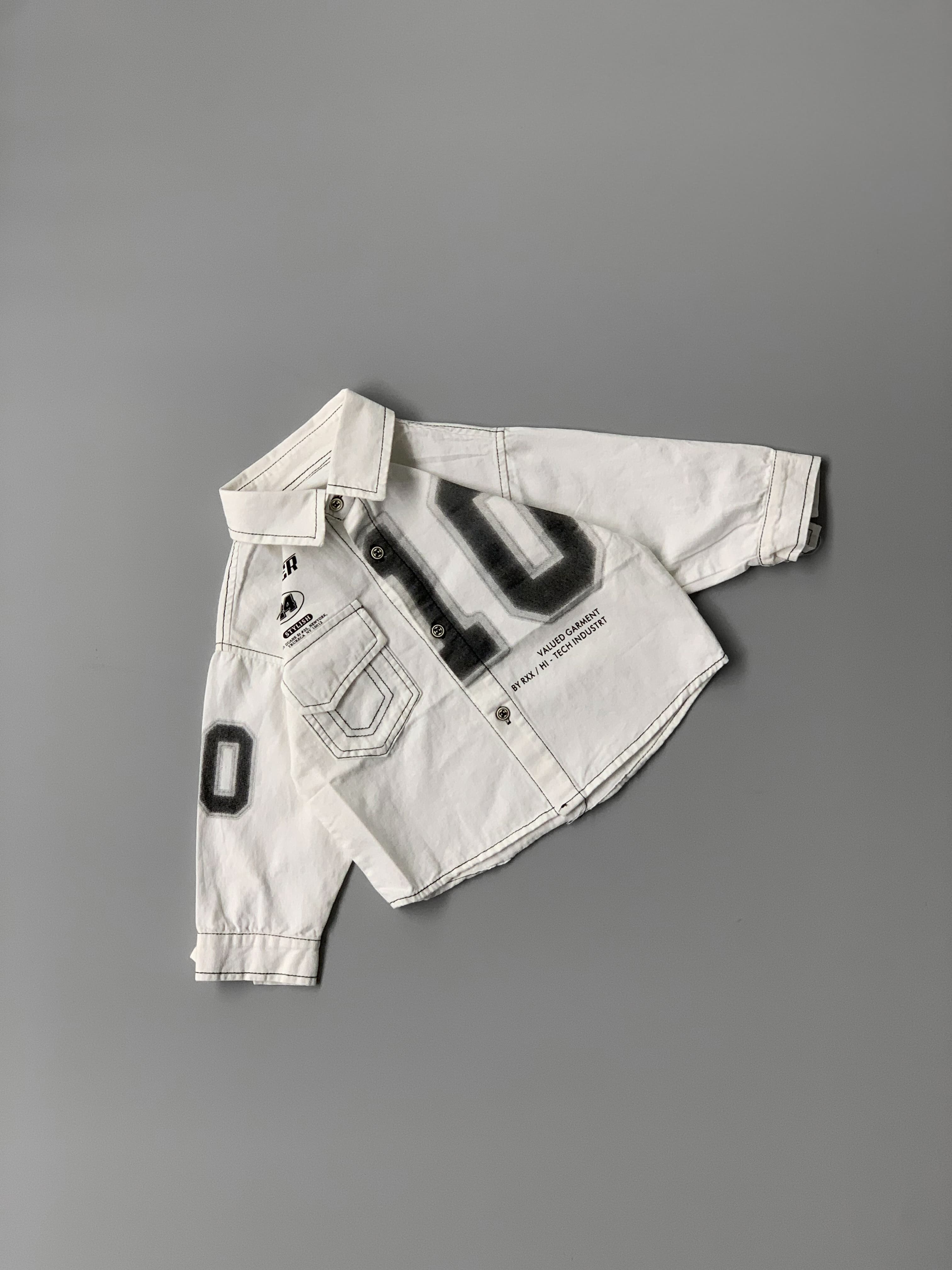 Gradient White Shirt 1062