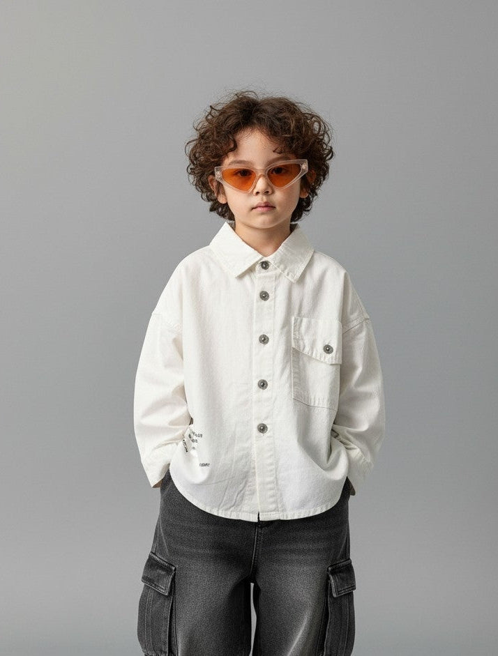 Blur Wave White Shirt 1127