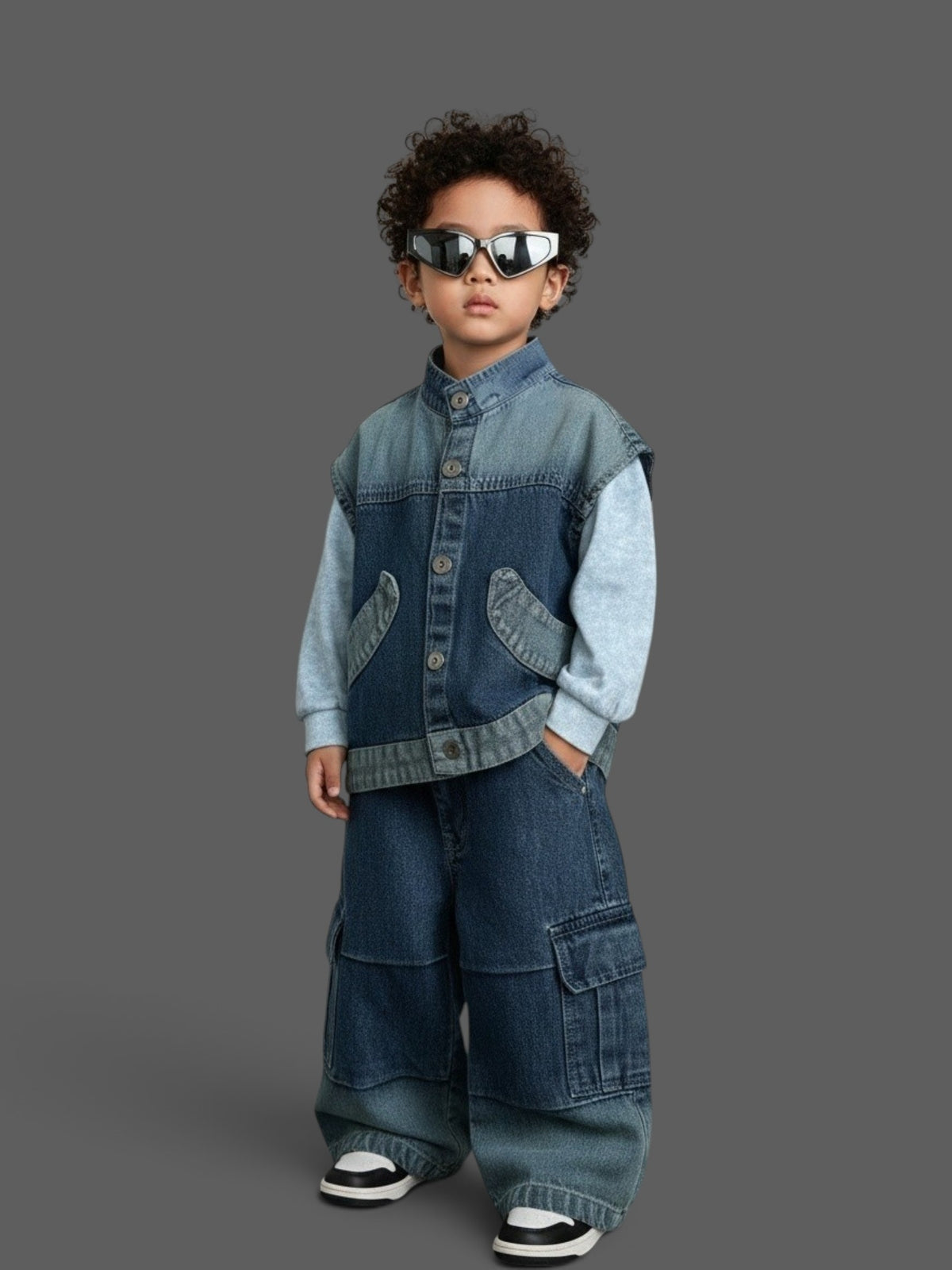 Kitty Blue Denim Combo 3551
