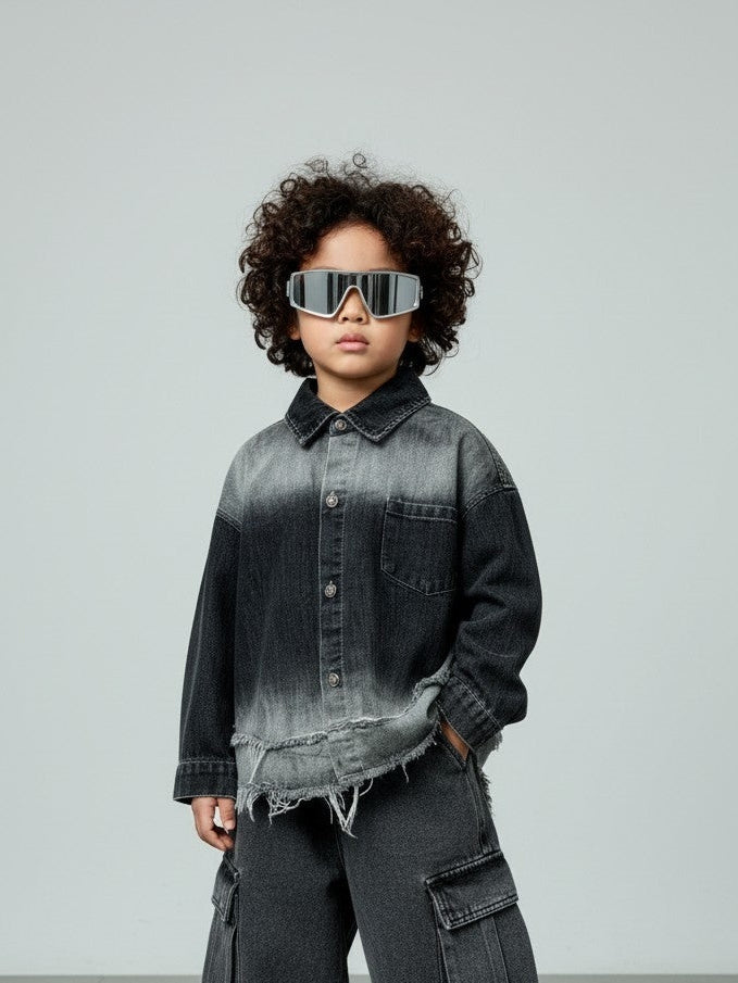 Noir Denim Shirt 3823