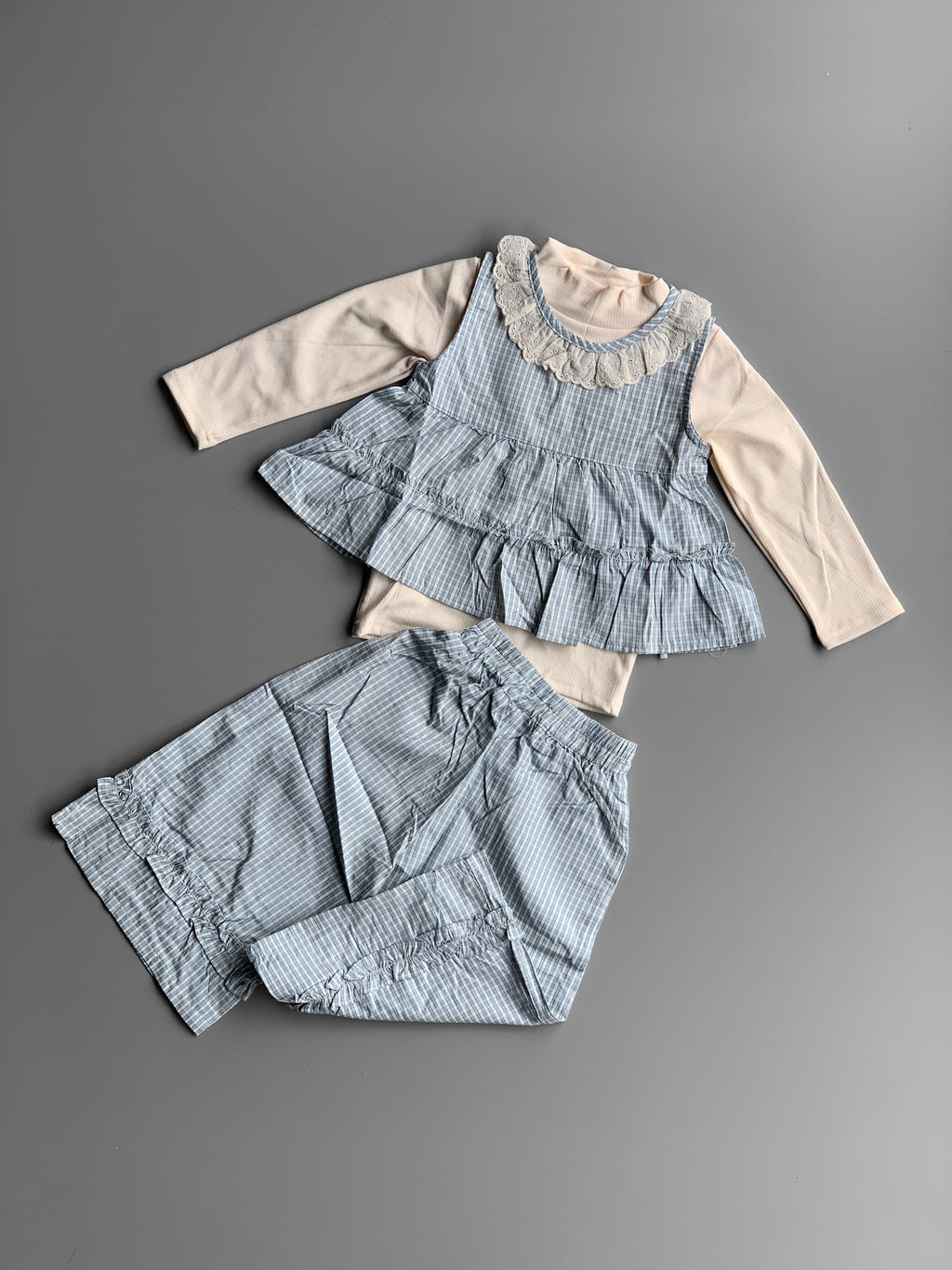 Skyvale Check Girls set