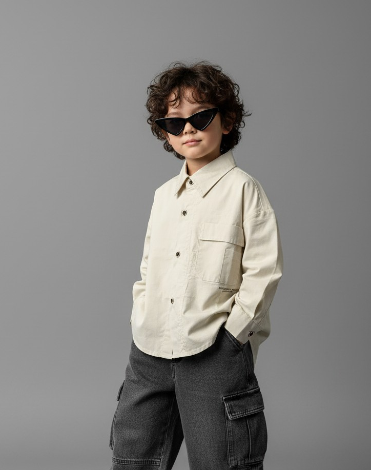 Static Drape Shirt 3424