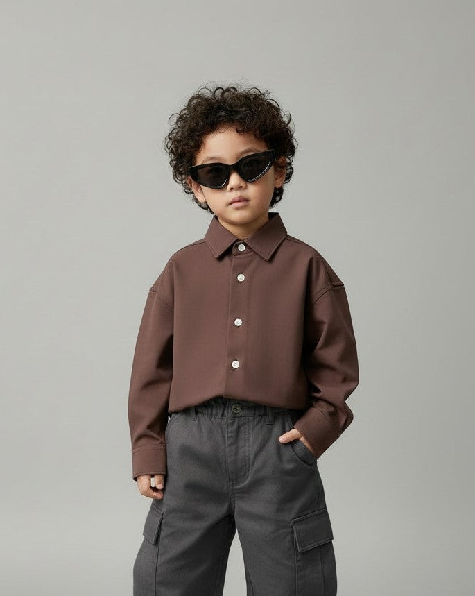Soft Edge Plain Shirt 3720