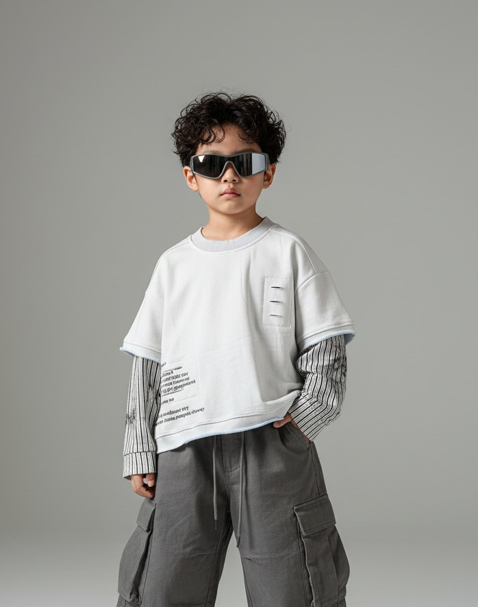 White Skyline Drift T-shirt 1112