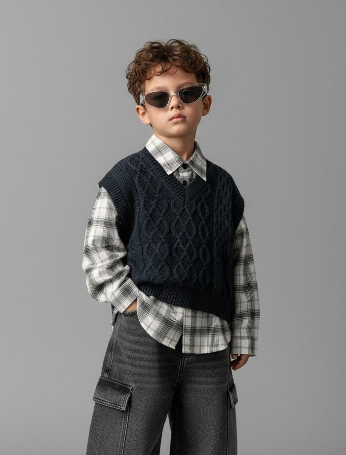 Check Mode Kids Shirt 1095